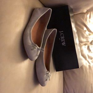 J. Crew mineral grey ballet flats size 8